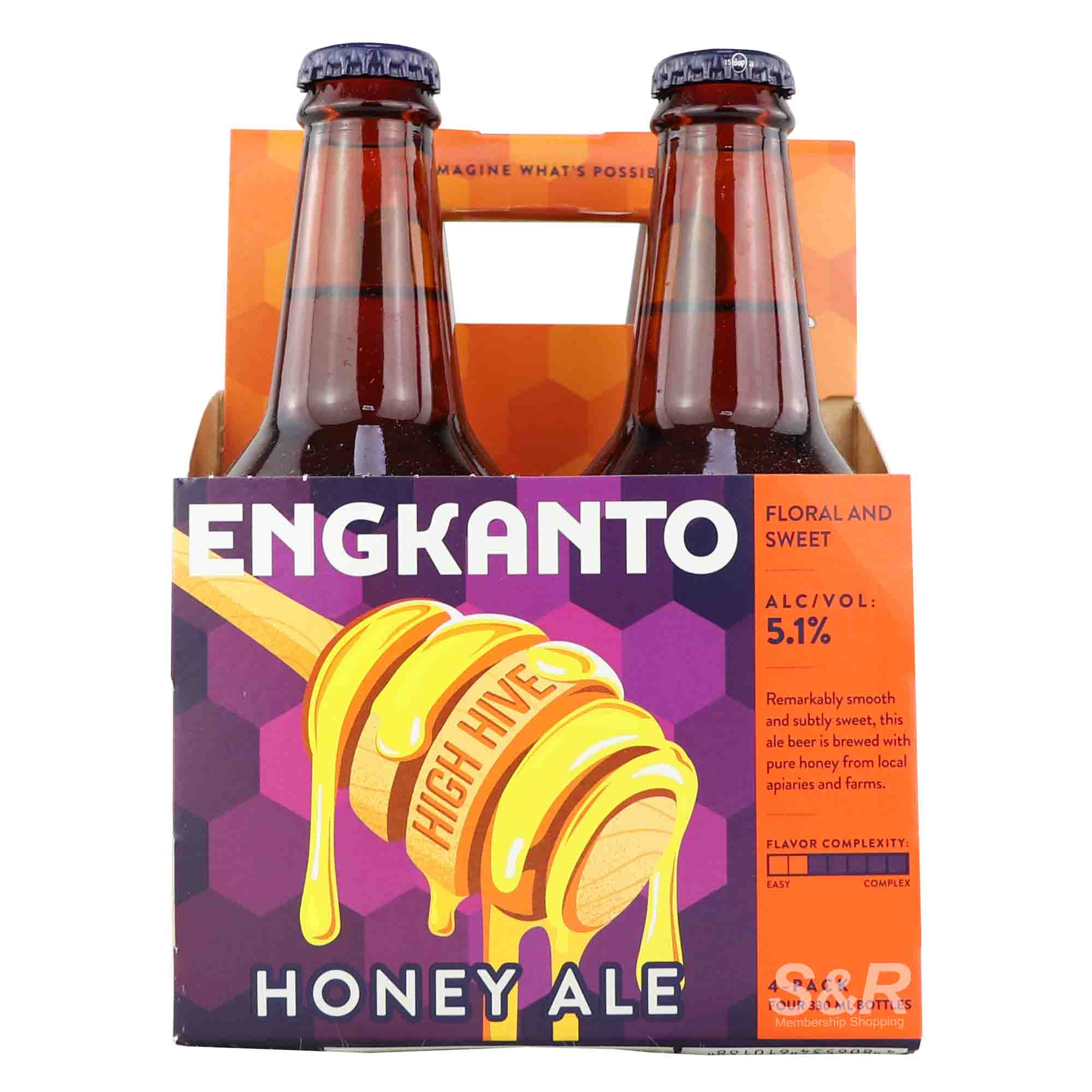 Engkanto High Hive Honey Ale Beer (330mL x 4pcs)